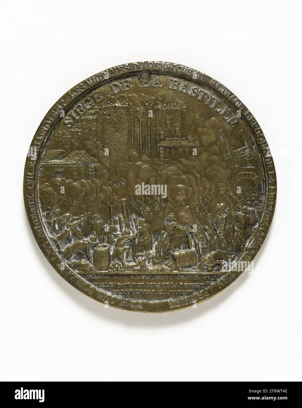 Siege of the Bastille, July 14, 1789, Anonymous, Array, Numismatics, Medal, Dimensions - Work: Diameter: 7.8 cm, Weight (type dimension): 95.6 g Stock Photo