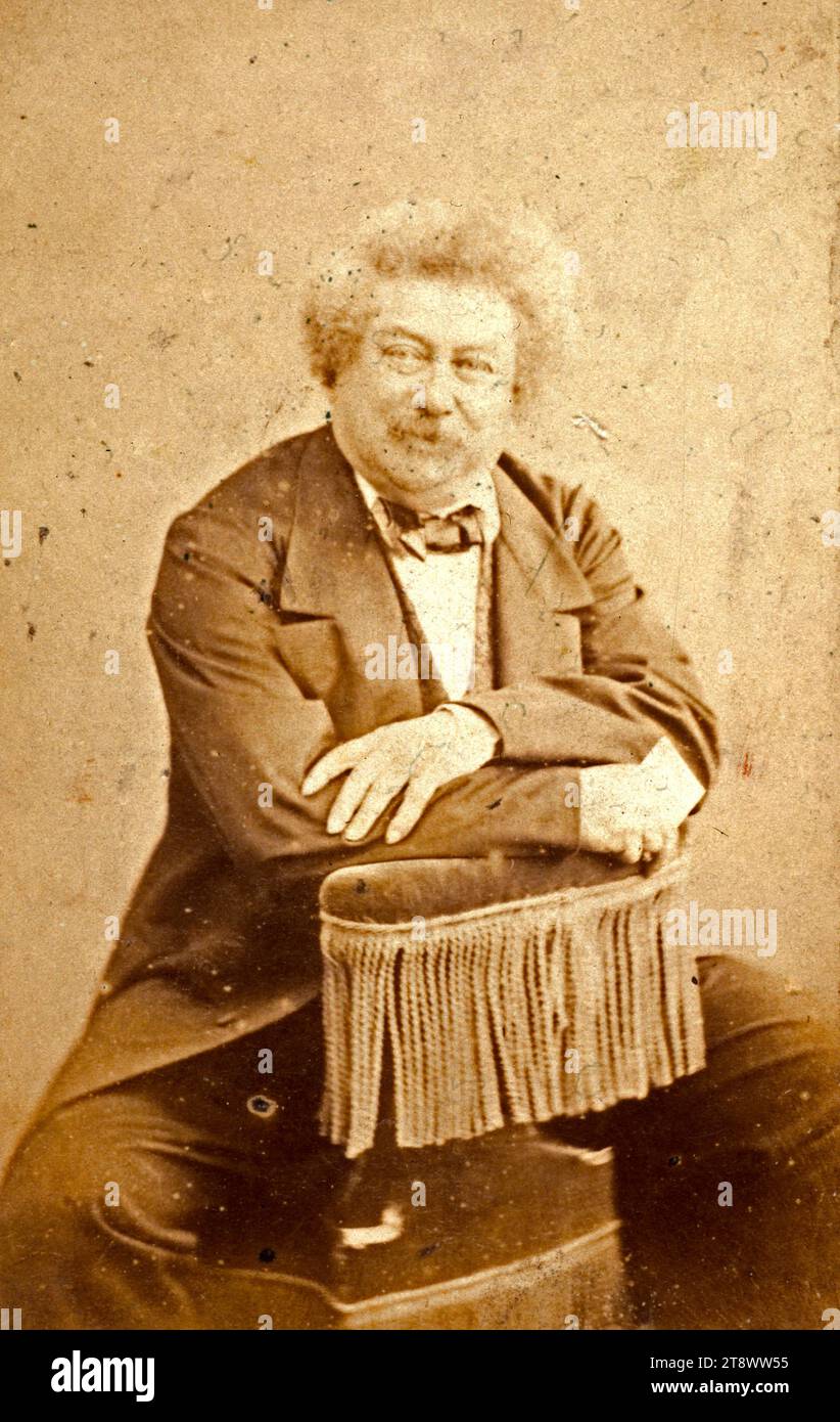 Portrait of Alexandre Dumas Père (1803-1870), (novelist), Atelier Nadar ...