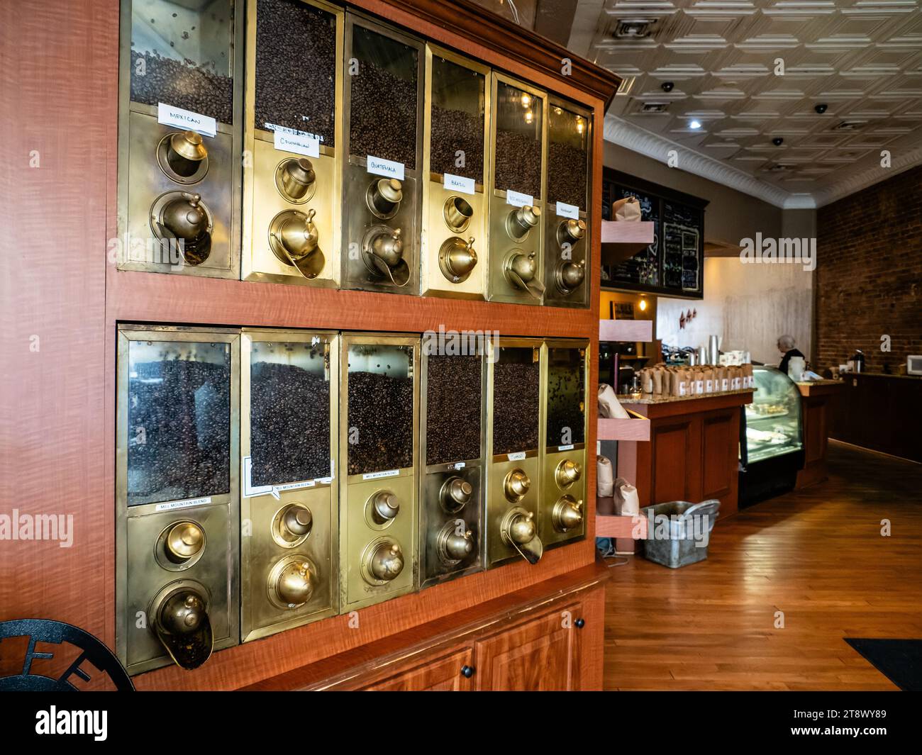 Coffee Bar in Roanoke, Virginia Stock Photo Alamy