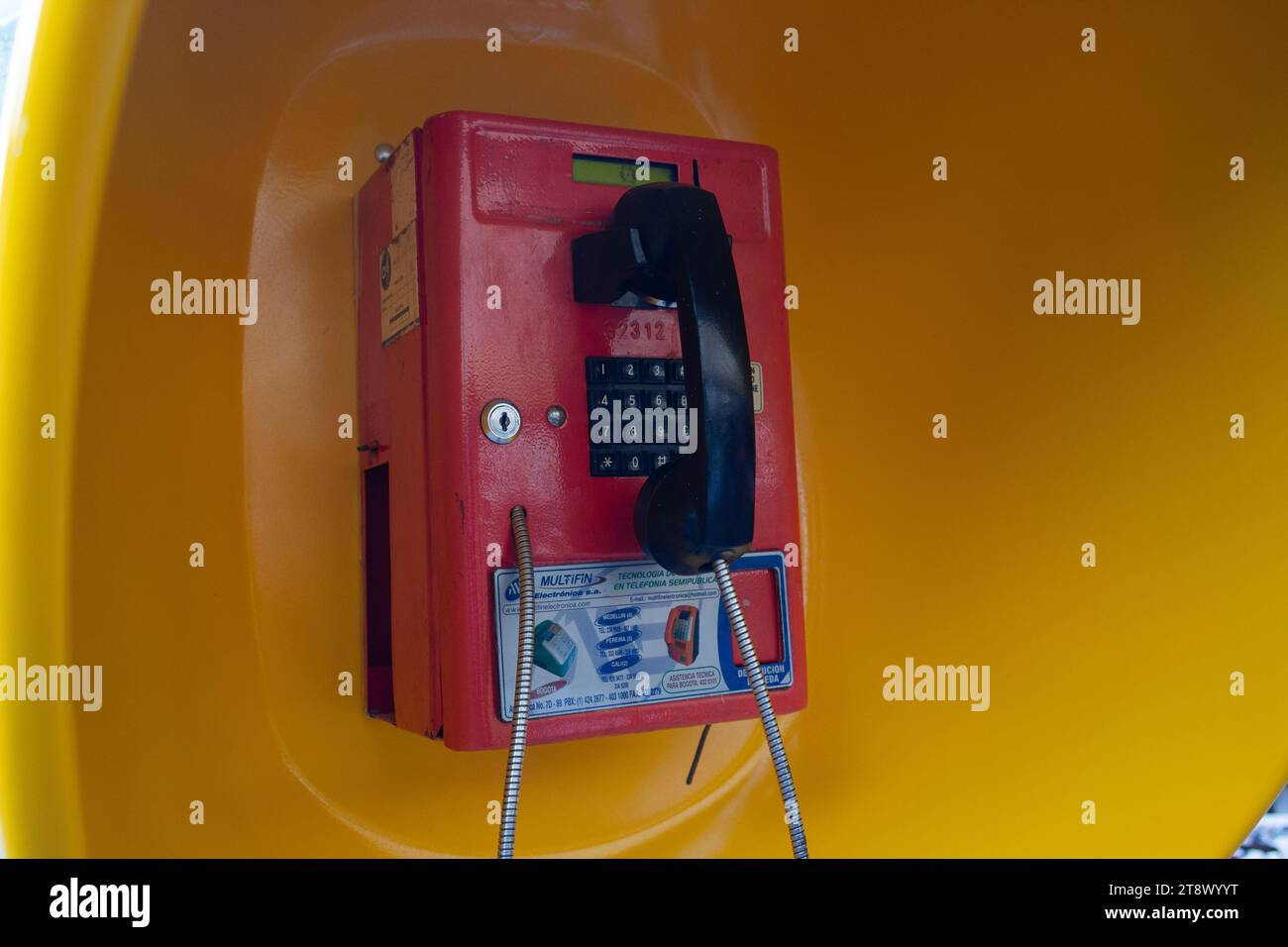 Old public phone booth hi-res stock photography and images - Alamy