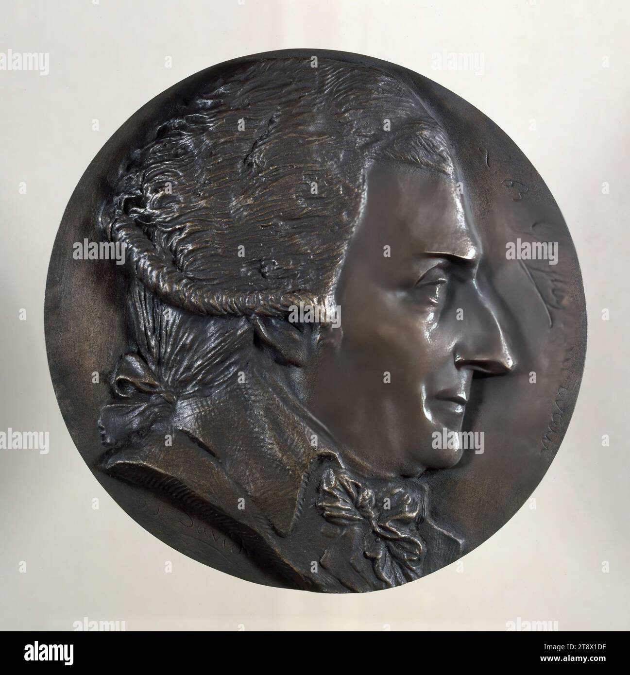 Portrait of Louis-Bernard, baron Guyton de Morveau (1737-1816), magistrate and chemist, David d'Angers, Pierre-Jean, Sculptor, Thiébaut Frères, Founder, 1st half of the 19th century, Sculpture, Medallion (sculpture), Dimensions - Work: Diameter: 19.1 cm Stock Photo