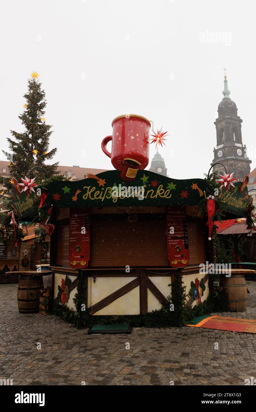 Dresden winceslas square christmas market