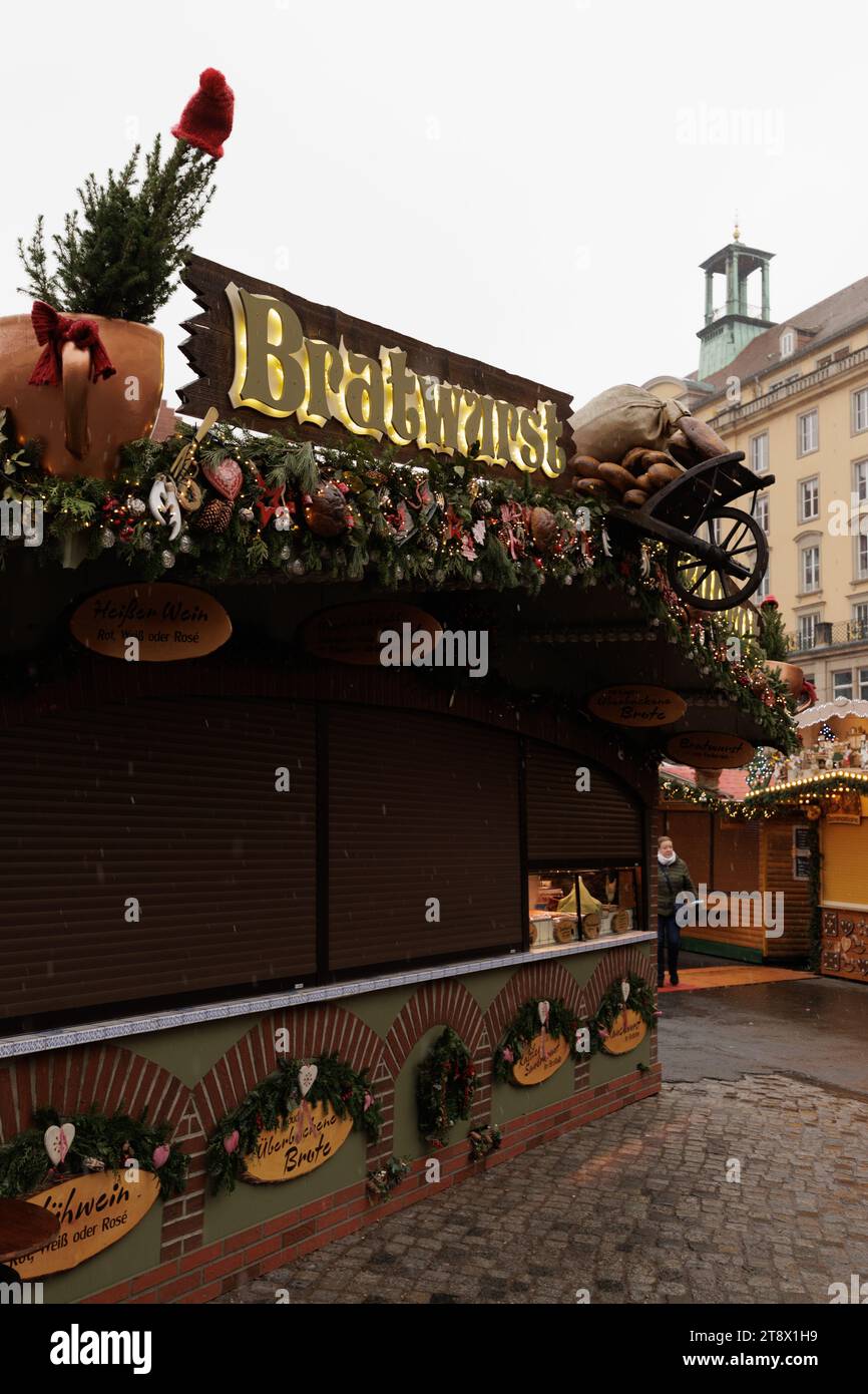Dresden winceslas square christmas market