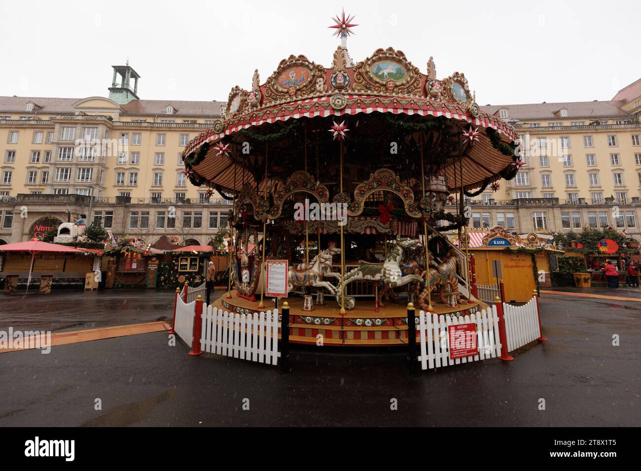 Dresden winceslas square christmas market