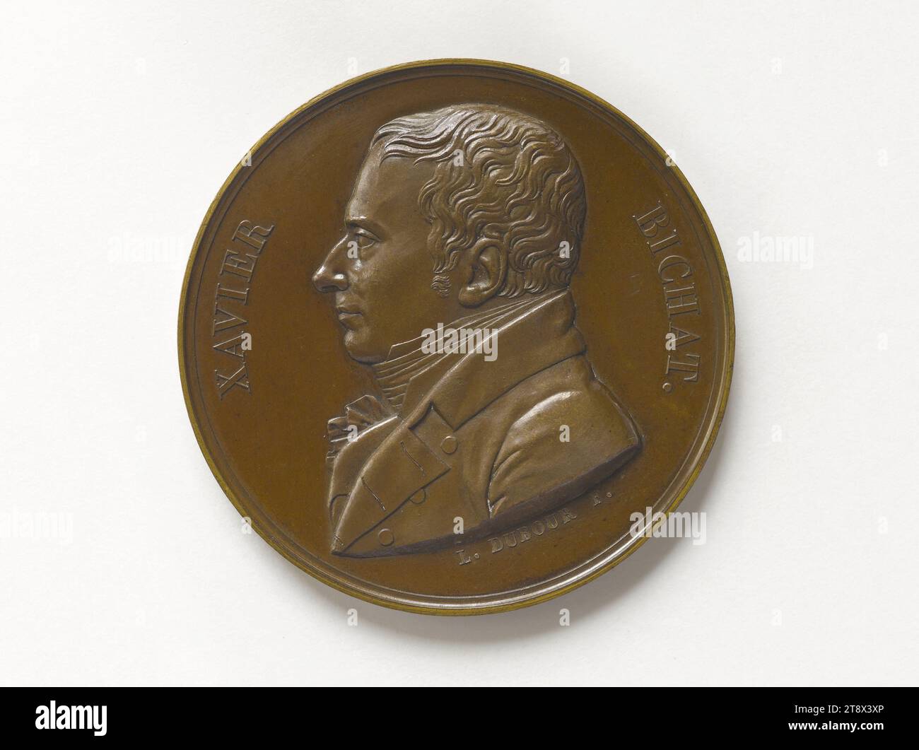 Marie François Xavier Bichat (1771-1802), French biologist and physiologist, Dubour, L., Engraver in medals, Numismatics, Medal, Dimensions - Work: Diameter: 5 cm Stock Photo