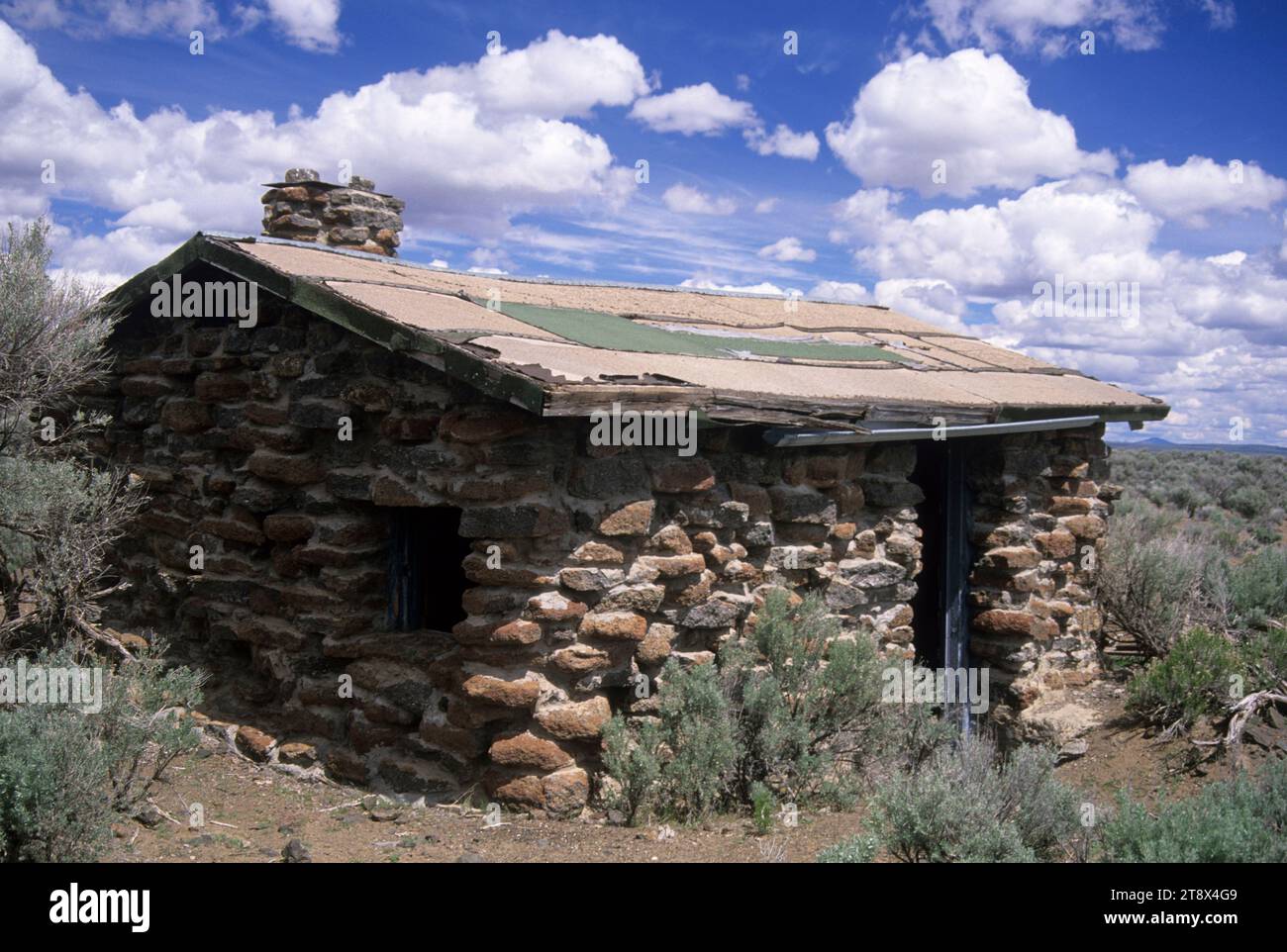 Old stone house, Christmas Valley National Back Country Byway, Oregon