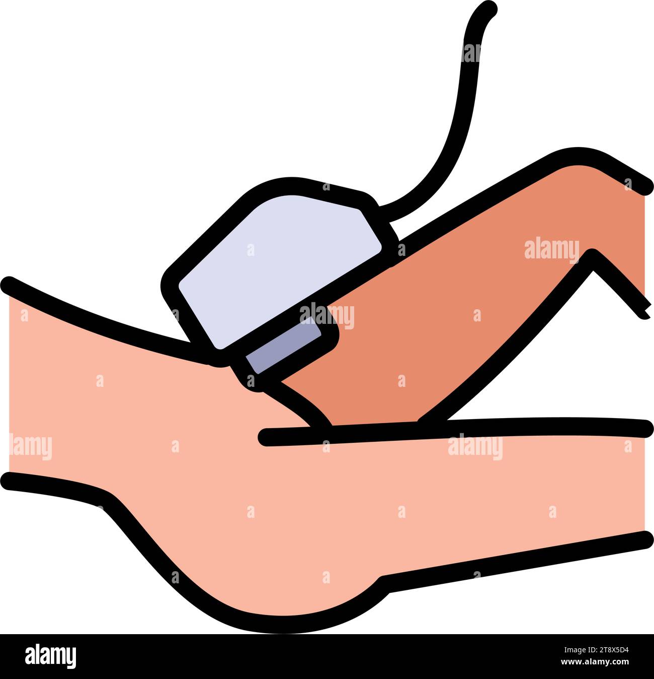 Bikini laser hair removal icon. Methods of laser bikini hair removal