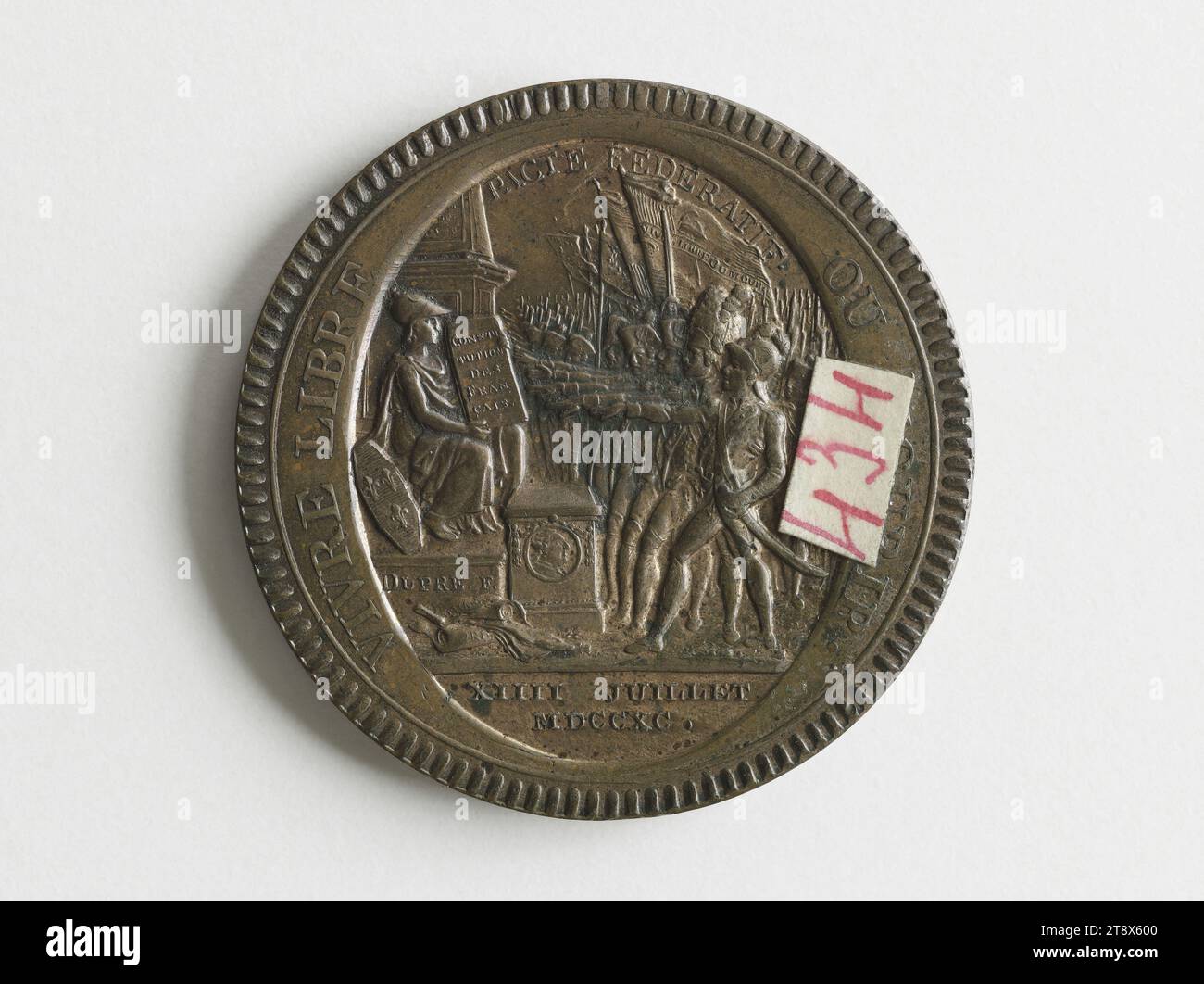 Coin of five Monneron sols, 1791, Dupré, Augustin or Auguste, Engraver