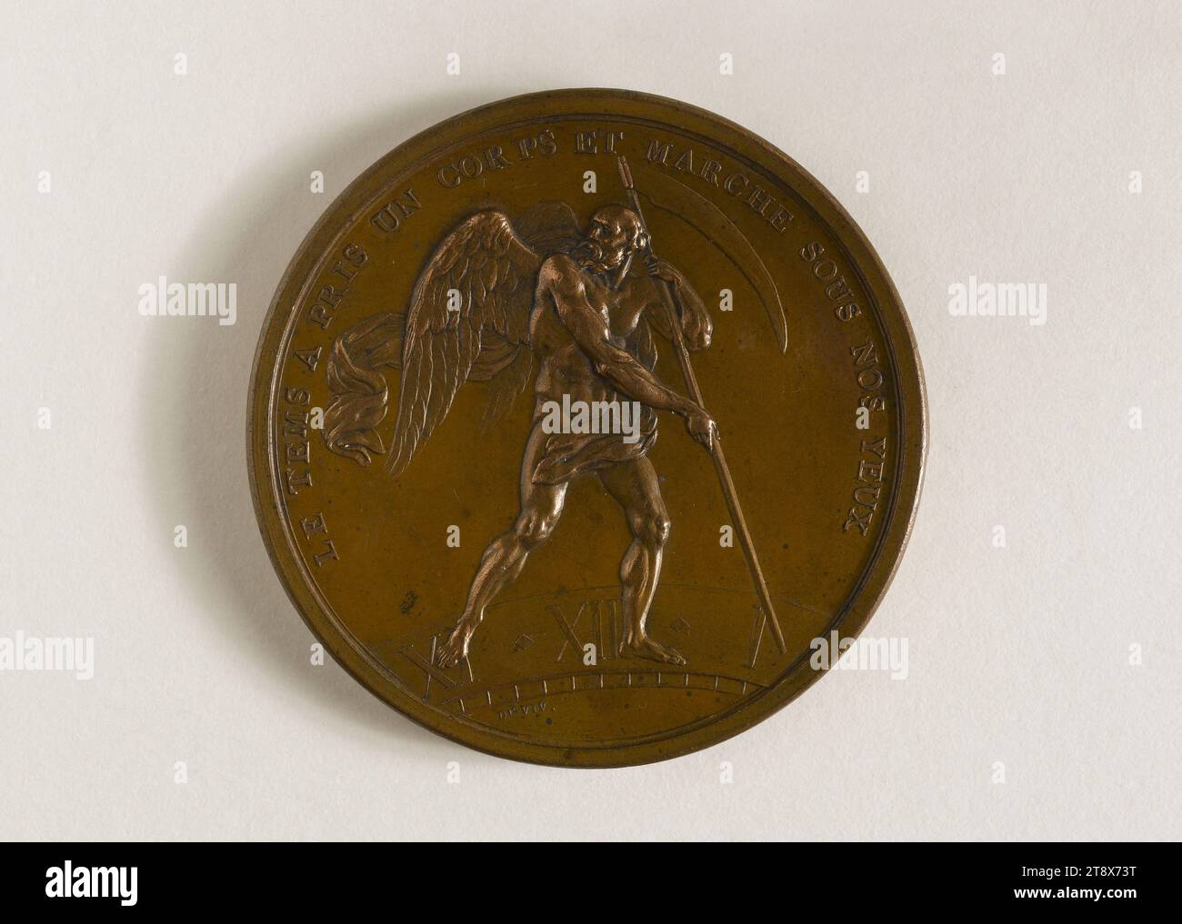 Creation of the watchmaking factory, December 26, 1786, Duvivier, Benjamin, Engraver in medals, Array, Numismatics, Medal, Dimensions - Work: Diameter: 5.55 cm, Weight (type dimension): 69.63 g Stock Photo