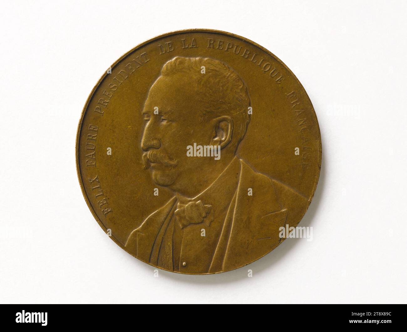 Félix Faure (1841-1899), President of the Republic (1895-1899), 1895, Fouchet, A., Engraver in medals, Array, Numismatics, Medal, Dimensions - Work: Diameter: 4 cm, Weight (type dimension): 21.52 g Stock Photo