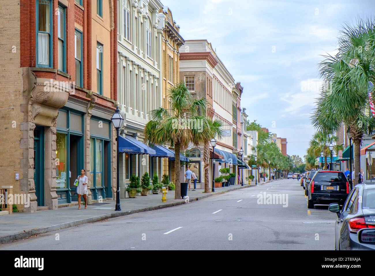 Kings Street in Charleston, SC. Historic King Street is Charleston’s