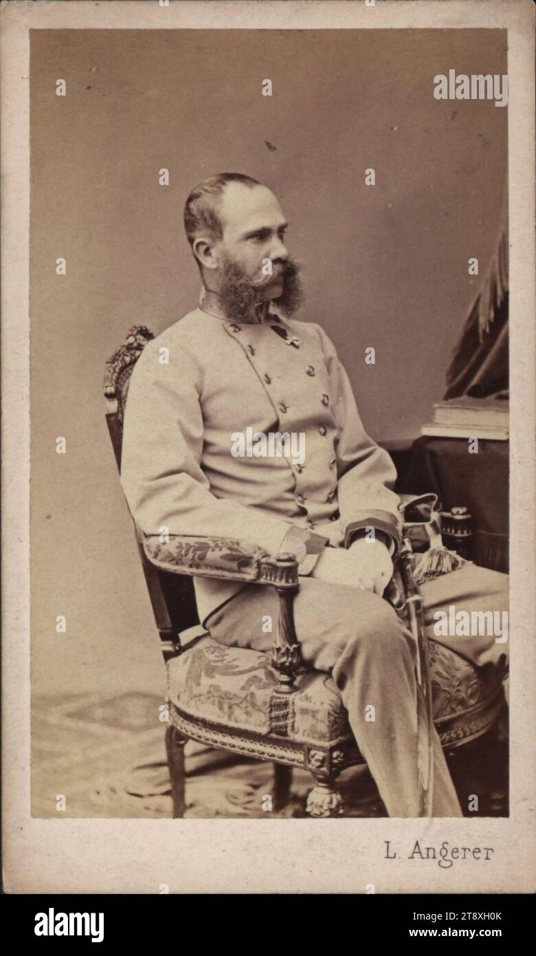 Emperor Franz Joseph I (1830-1916), in field marshal uniform, Ludwig ...