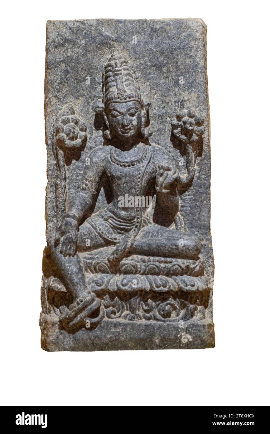 Padmapani Avalokiteshvara. Puri, Malkhana, 10th century AD. Bodhisattva as the lotus-bearer Padmapani was a favored form of Avalokiteshvara, the embod Stock Photo