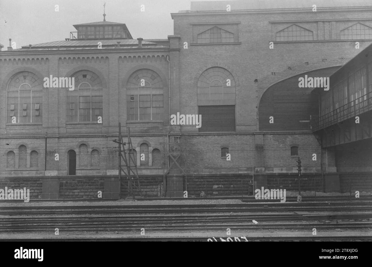 Großmarkthalle (3rd, Vordere Zollamtsstraße 17), exterior view, Martin Gerlach jun. (1879-1944), photographer, date around 1933, glass, negative, height 9.9 cm, width 14.8 cm, Markets, Vanished Places and Buildings, Architecture, 3rd district: Landstraße, Markthalle, Großmarkthalle, The Vienna Collection Stock Photo