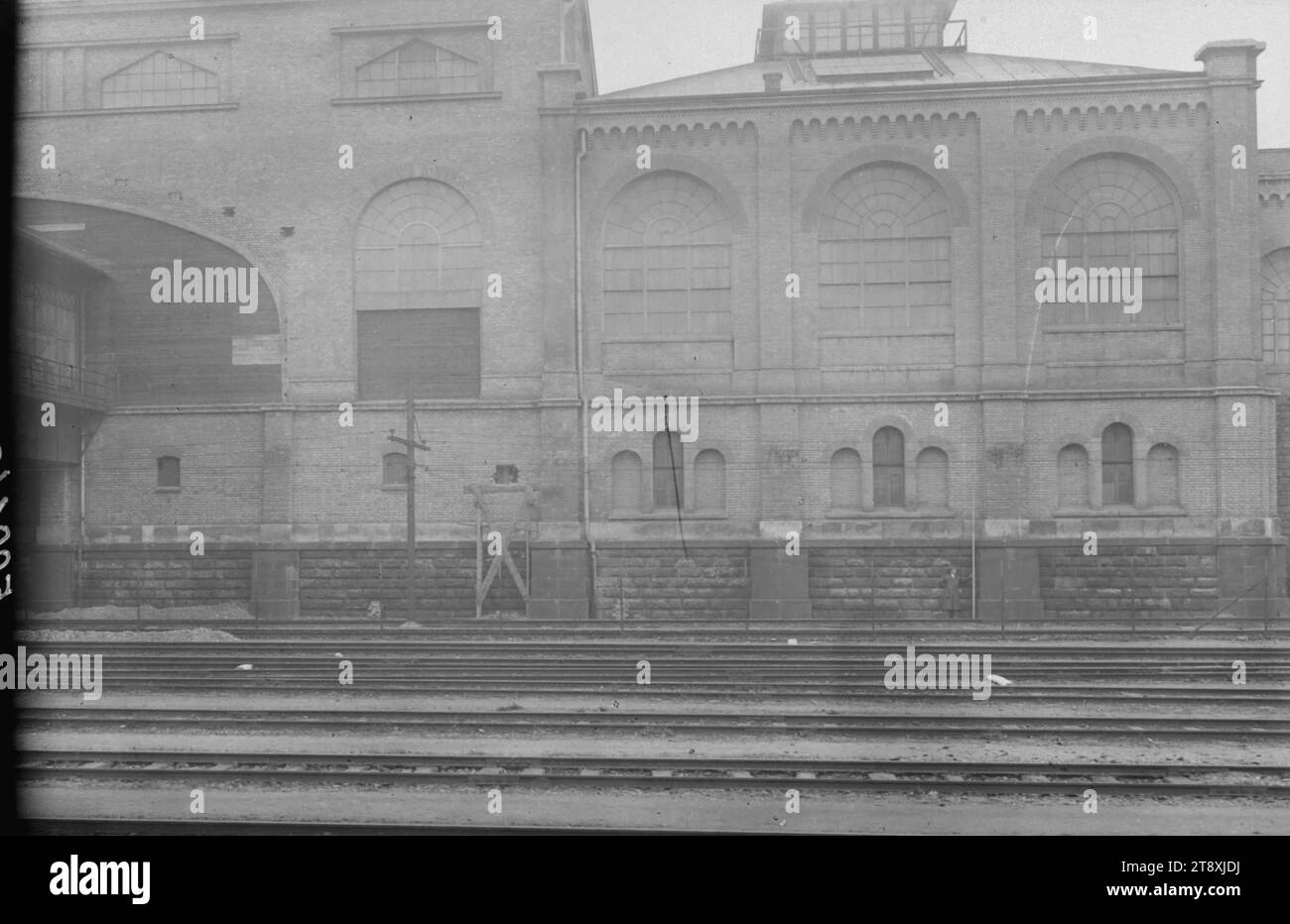 Grossmarkthalle (3rd, Vordere Zollamtsstraße 17), exterior view, Martin Gerlach jun. (1879-1944), photographer, date around 1933, glass, negative, height 9.9 cm, width 14.9 cm, Markets, Vanished Places and Buildings, Architecture, 3rd district: Landstraße, Markthalle, Grossmarkthalle, The Vienna Collection Stock Photo