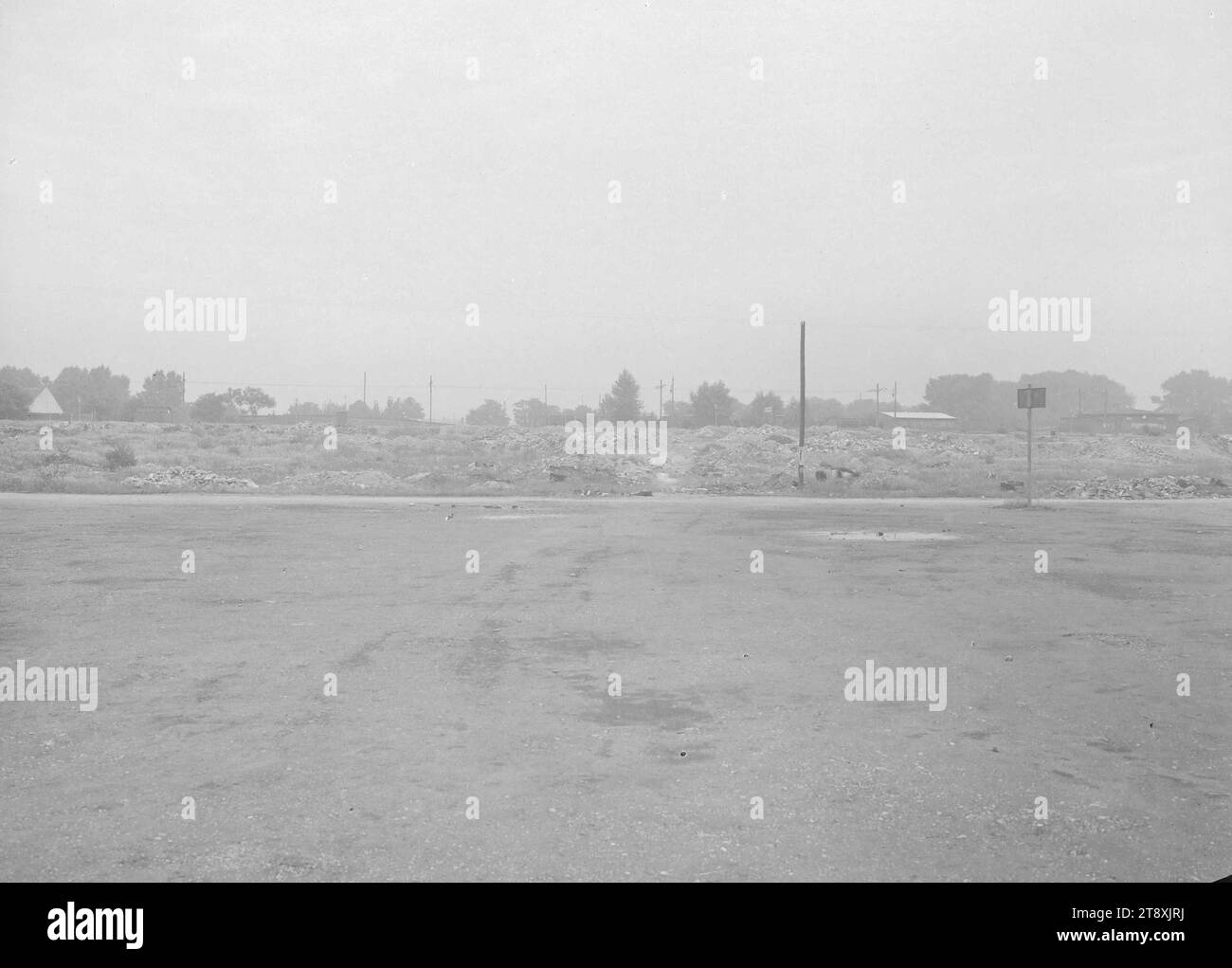 View of the Prater near the stadium, Martin Gerlach jun. (1879-1944), photographer, date c. 1938-1940, glass, negative, height 17.9 cm, width 23.8 cm, Prater, town planning and urban development, 2nd district: Leopoldstadt, landscapes, The Vienna Collection Stock Photo