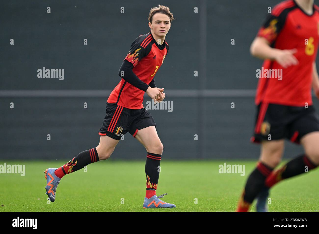 Belgium. 21st Nov, 2023. Matte Smets (3) of Belgium pictured