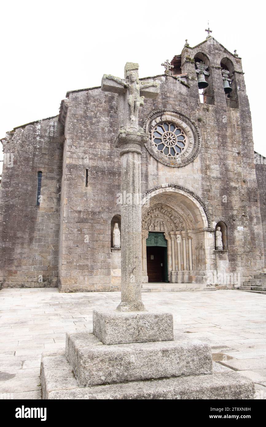 Iglesia de Santa Maria del Azogue at Betanzos in Galicia, Spain Stock Photo