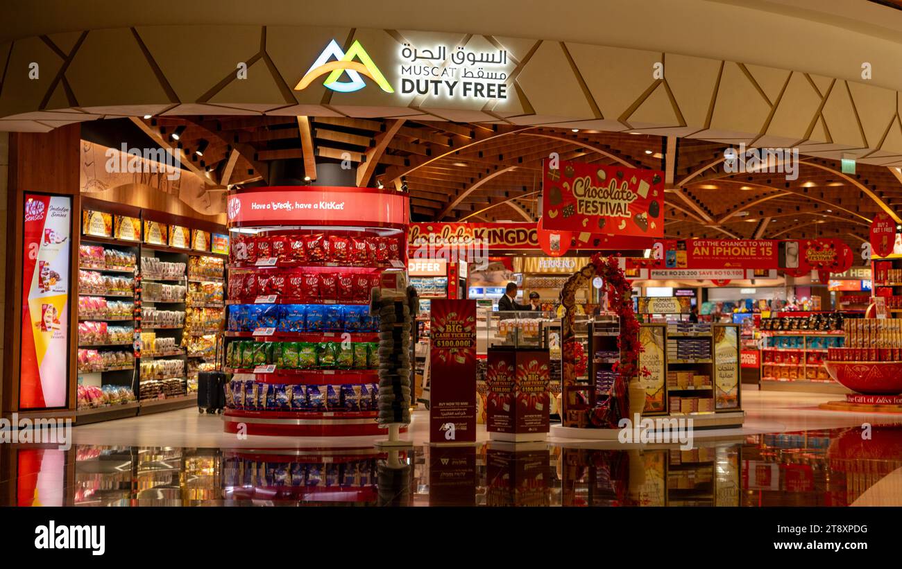Muscat oman November 21 2023 : Muscat duty free shops at Muscat airport Stock Photo Alamy Muscat oman November 21 2023 : Muscat duty free shops at Muscat airport Stock Photo Alamy