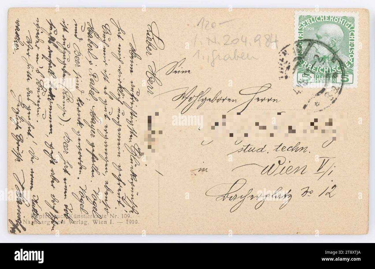 1910 postcards of vienna hi-res stock photography and images - Alamy