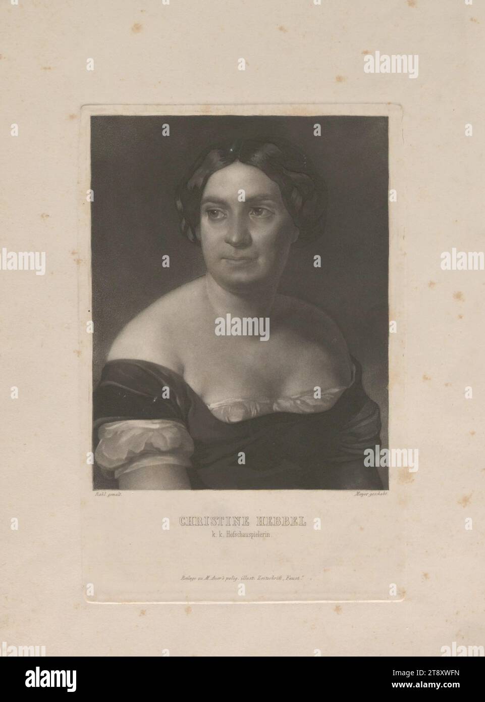 Christine Hebbel, k. k. Hofschauspielerin.&amp;#39;, Christian Mayer (1812-1870 ...