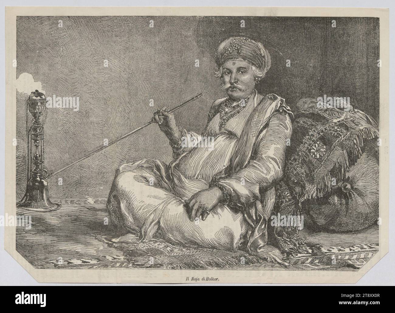 Il Raja il Raja di Holkar.', Unknown, 1857, paper, printing, height 23, 7 cm ...
