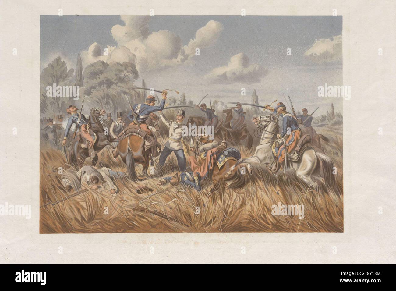 From the series 'Heldenzüge aus dem Jahre 1859' (proof before writing