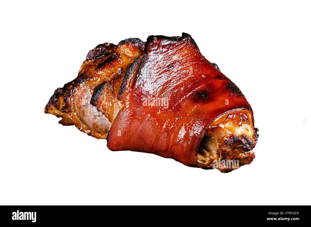 Traditional German cuisine Roasted pork knuckle Schweinshaxe with ...