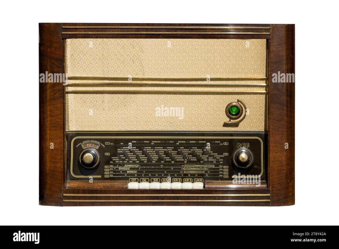 Inside of old vintage transistor radio Stock Photo - Alamy