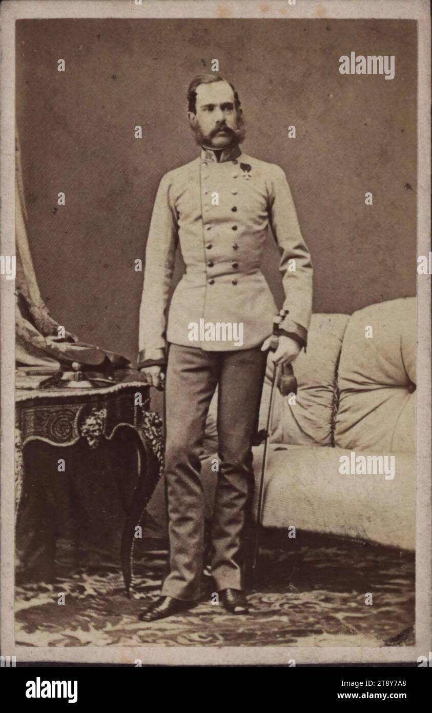 Emperor Franz Joseph I (1830-1916), in field marshal uniform, Ludwig ...
