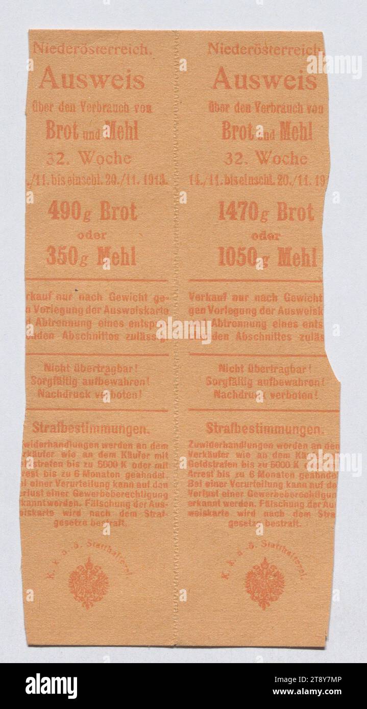Food ration card for bread hi-res stock photography and images - Alamy