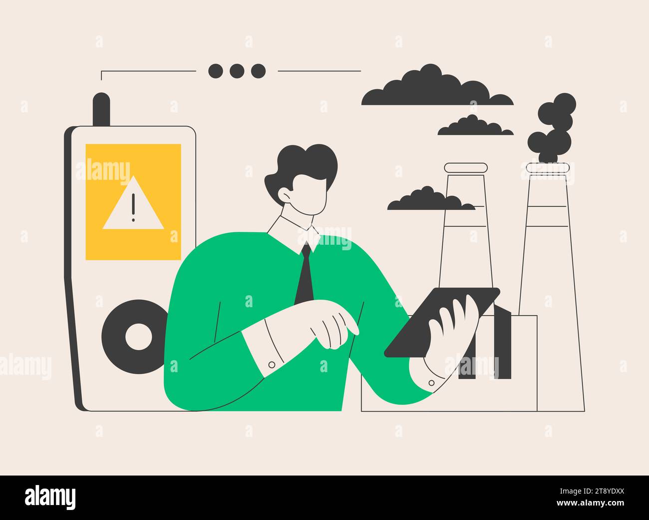 Air quality control abstract concept vector illustration Stock Vector ...