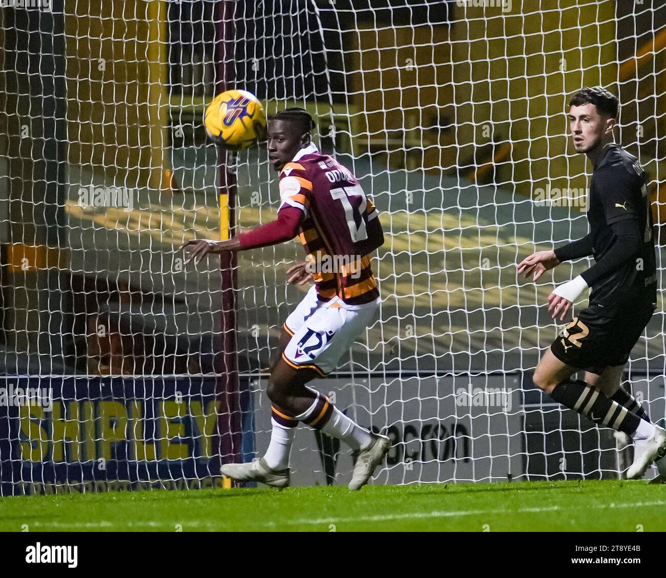 BRADFORD, UK. 21 November 2023. EFL TROPHY: Bradford City AFC V ...