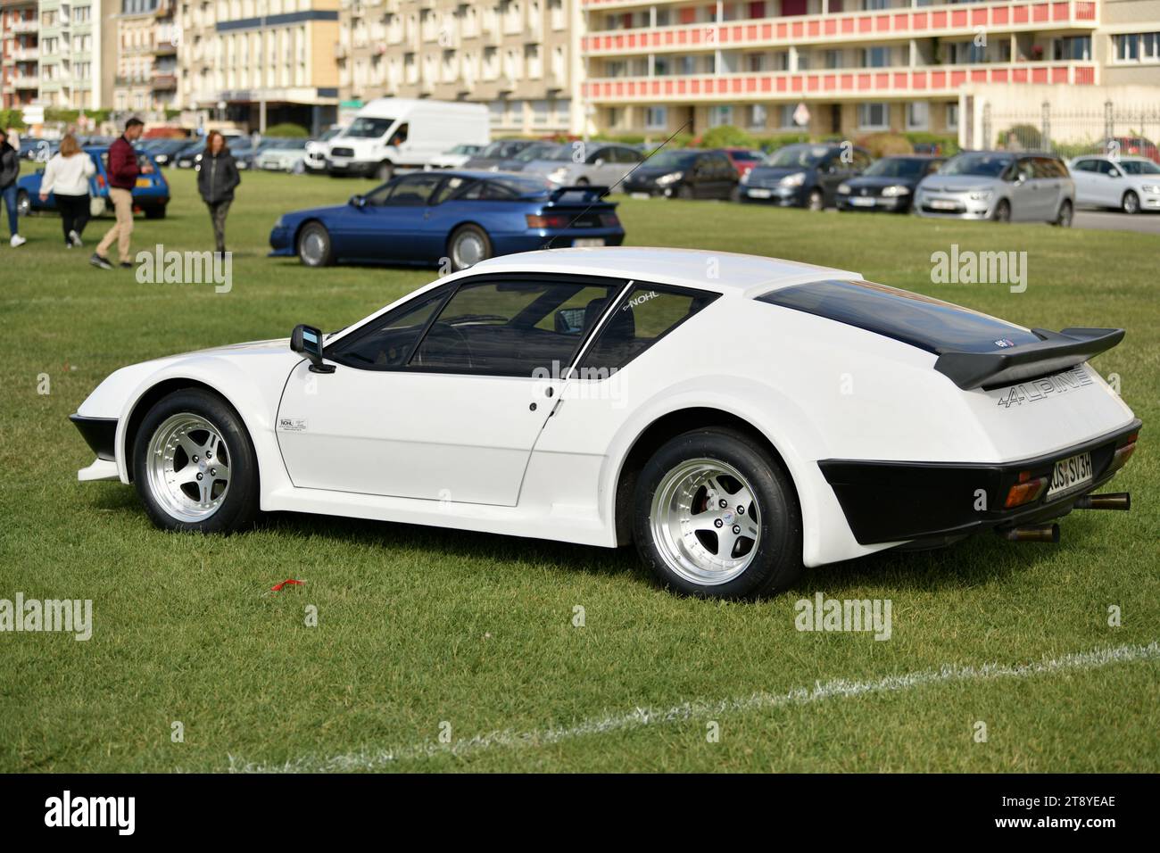 DIEPPE, FRANCE - MAY 29, 2022: Alpine car modele A610 exposition Vintage and classic Cars. Stock Photo