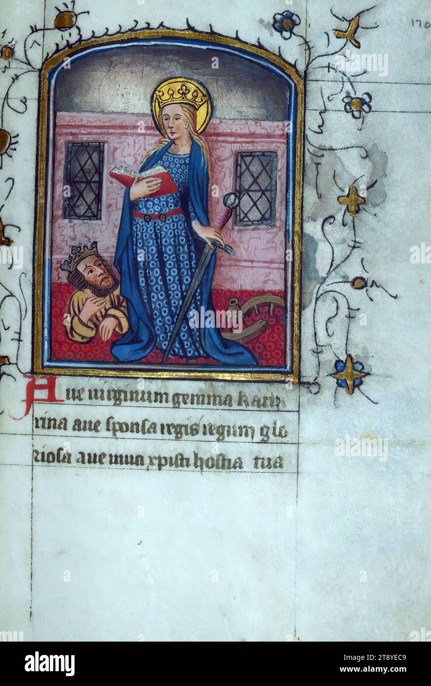 St catherine of alexandria manuscript hi-res stock photography and ...