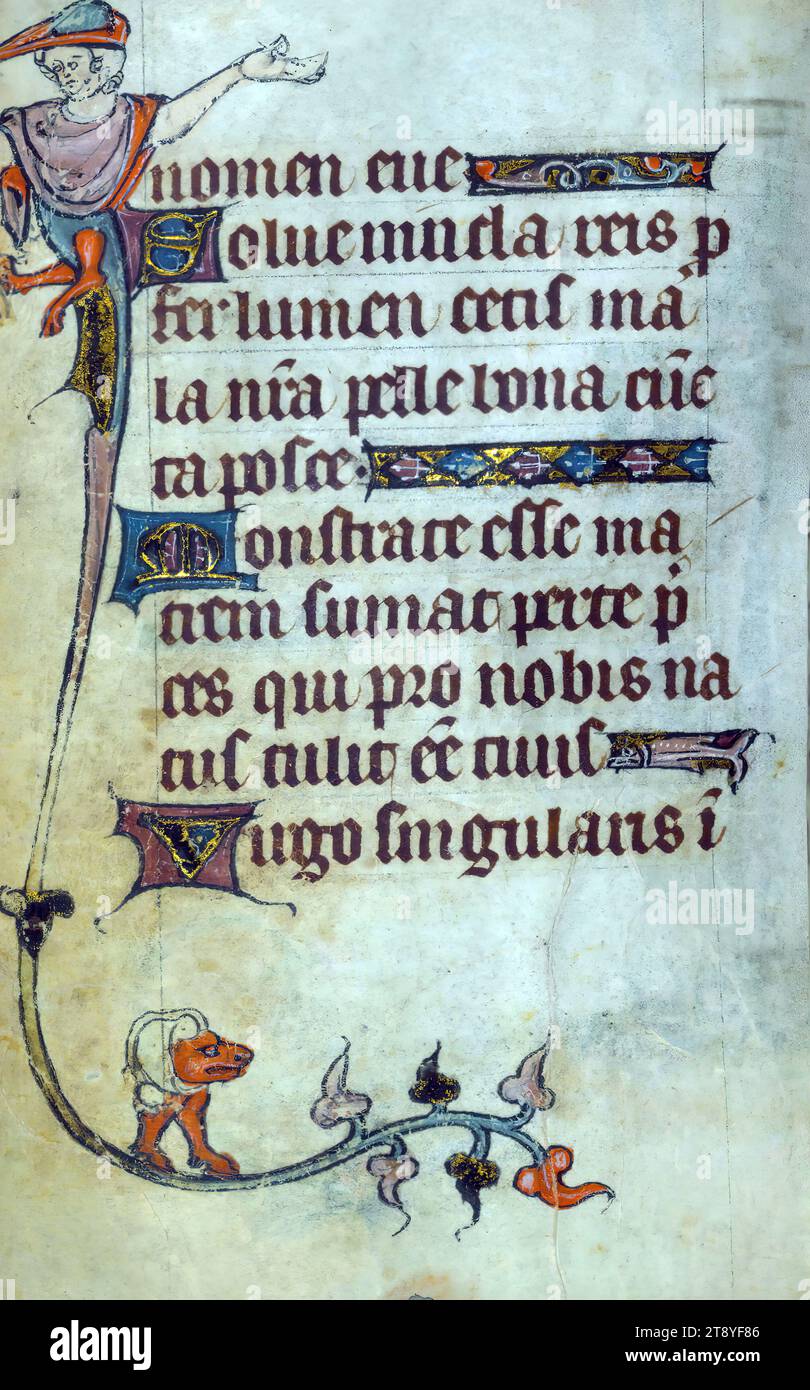 Incomplete Book of Hours, Marginalia, This Book of Hours was made ca ...
