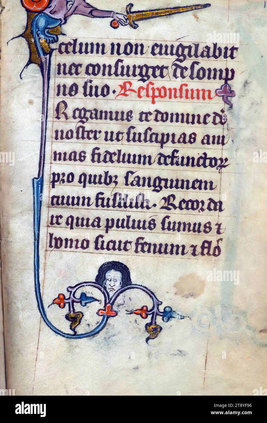 Incomplete Book of Hours, Marginalia, This Book of Hours was made ca ...