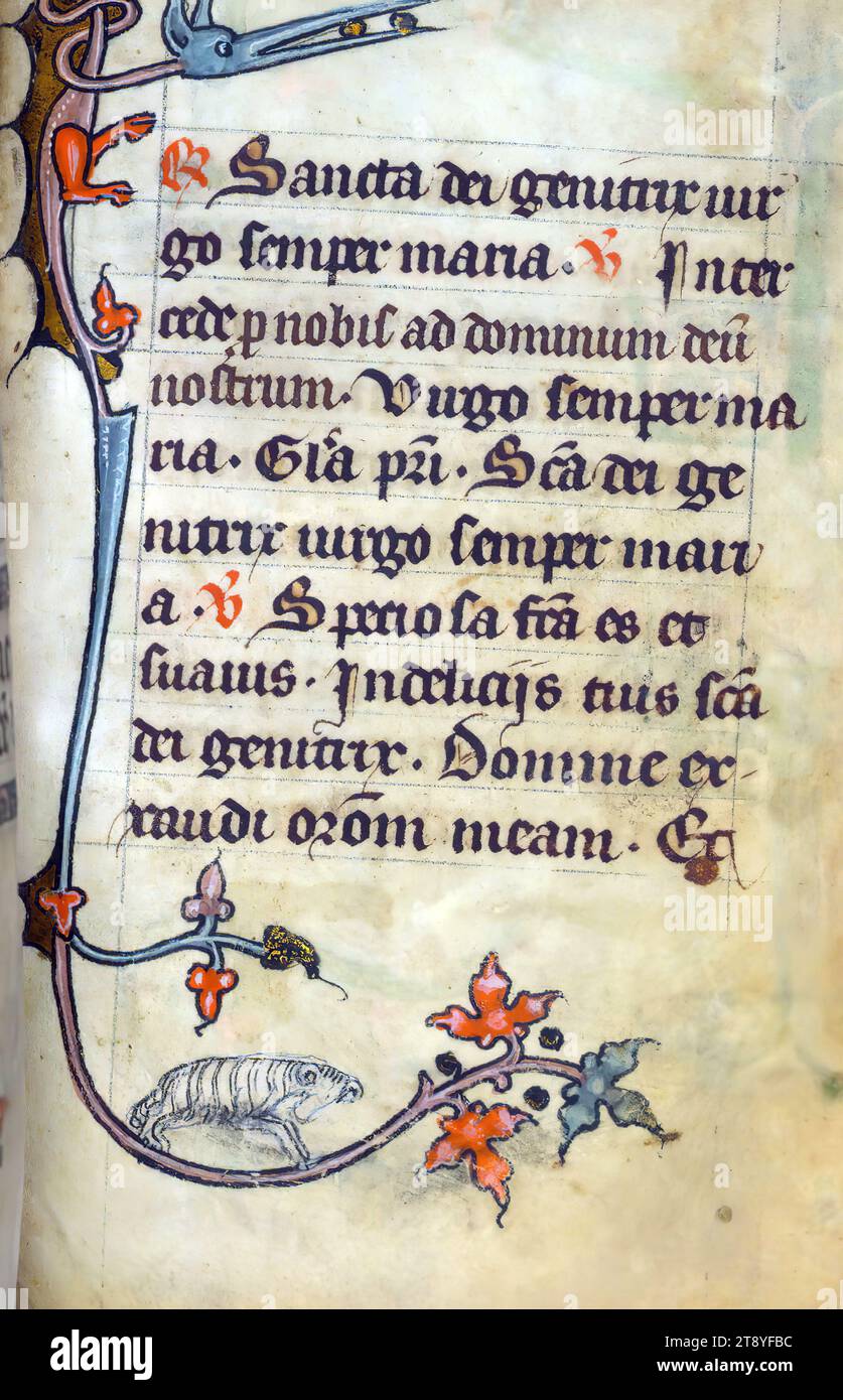 Incomplete Book of Hours, Marginalia, This Book of Hours was made ca ...