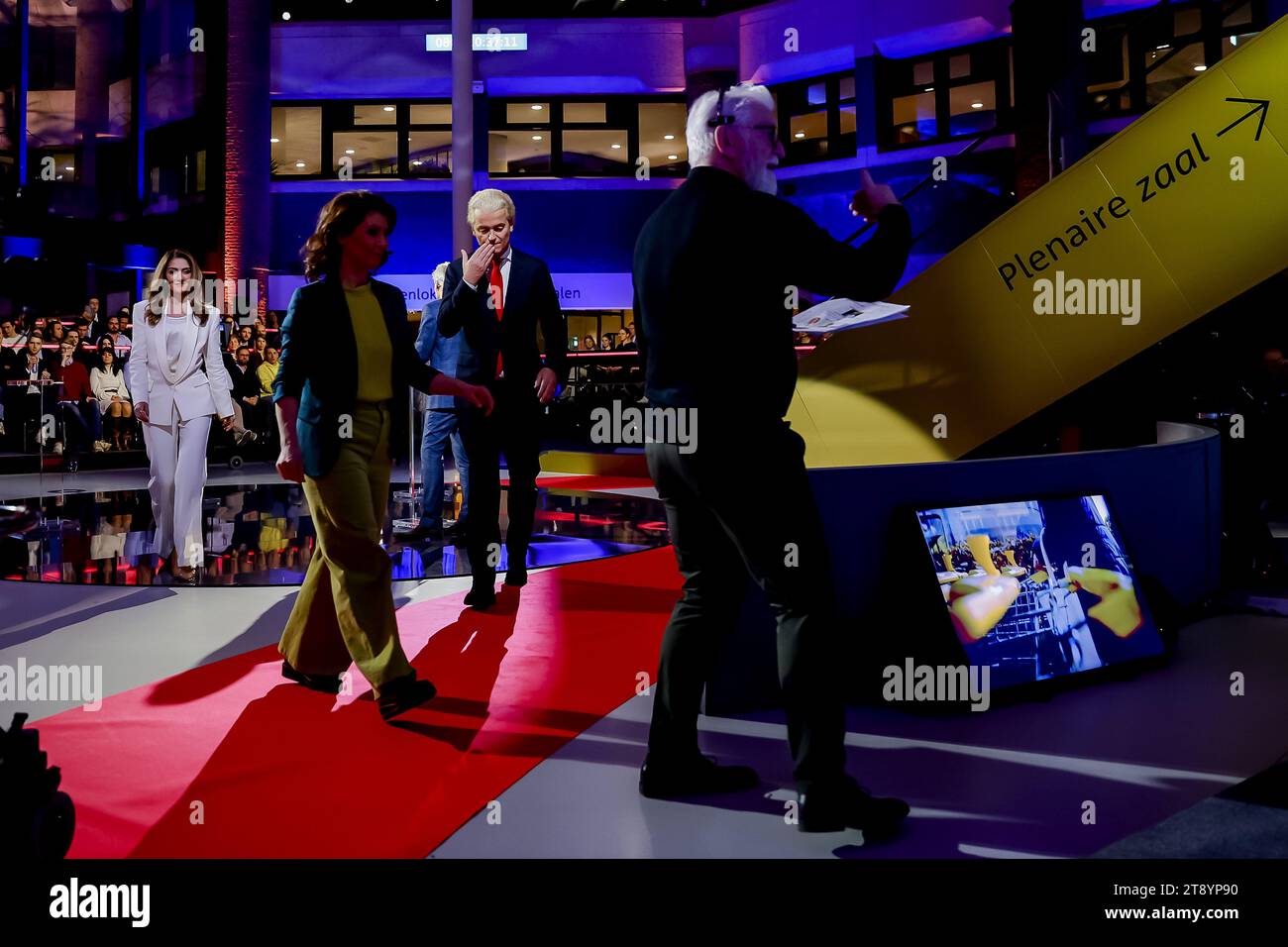 The Hague Dilan Yesilgoz Vvd And Geert Wilders Pvv During The