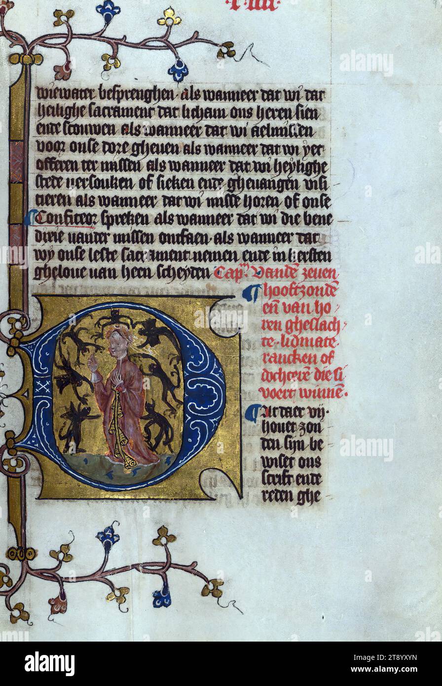 Old Dutch Script Dutch manuscript illumination hi-res stock photography and images - Alamy