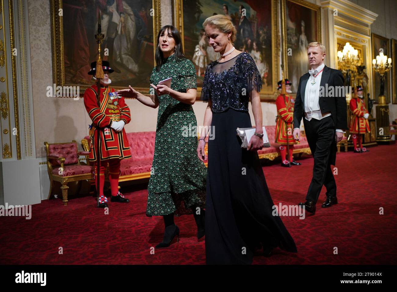Lady Samantha Cameron arriving for the State Banquet at Buckingham ...