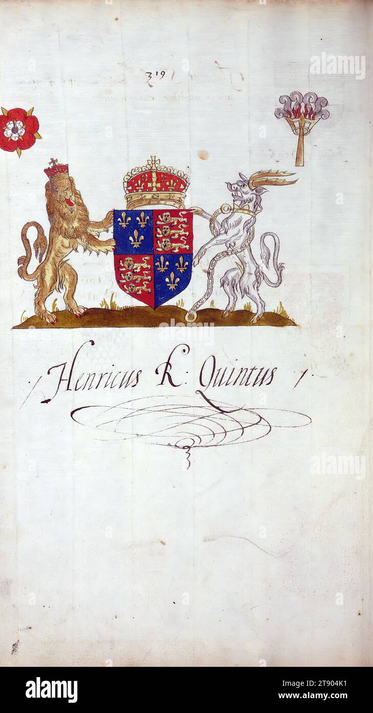 Book of English heraldry, Arms of Henricus Rex Quintus, This book of