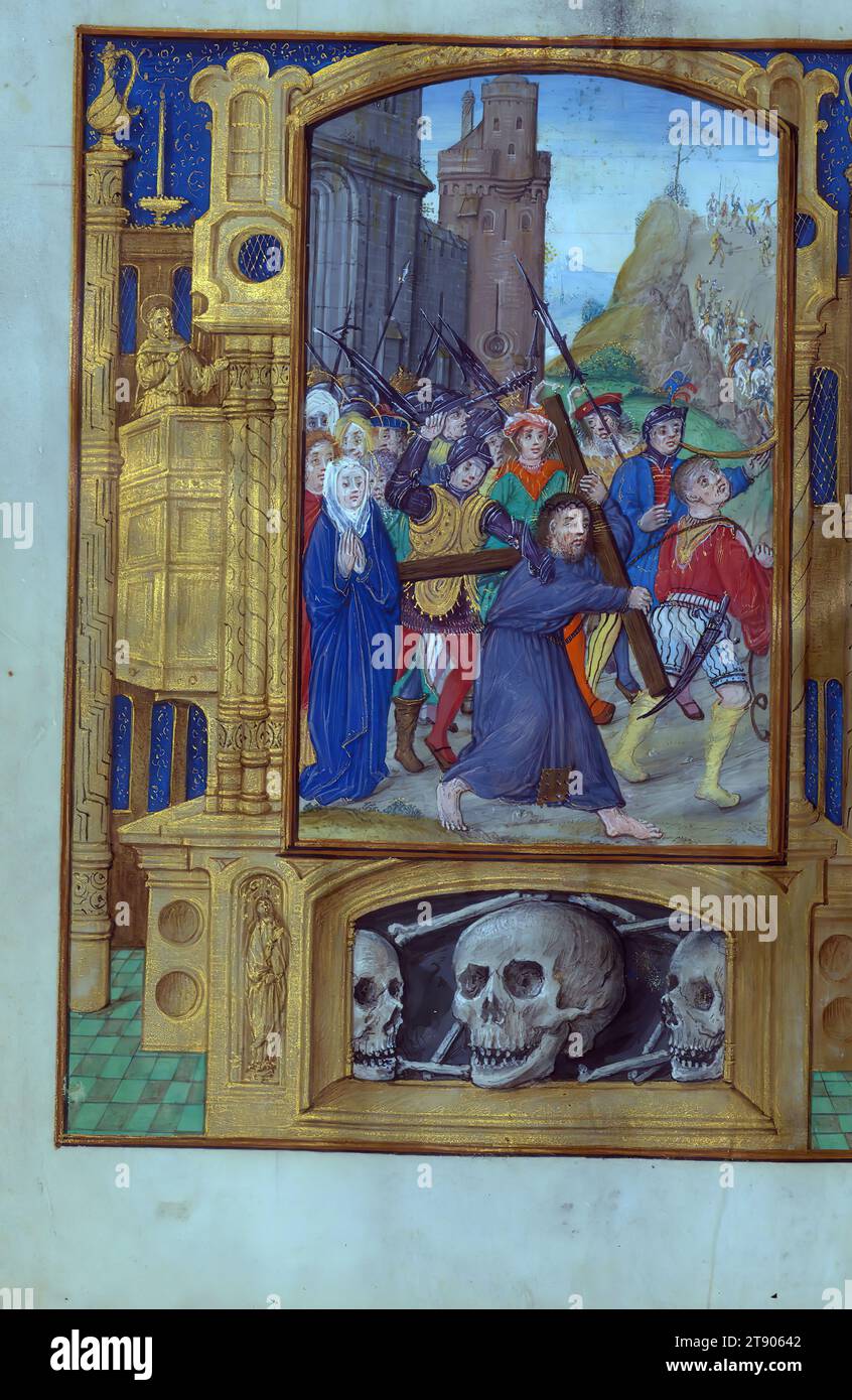Aussem Hours, Christ carrying the Cross, with illusionistic