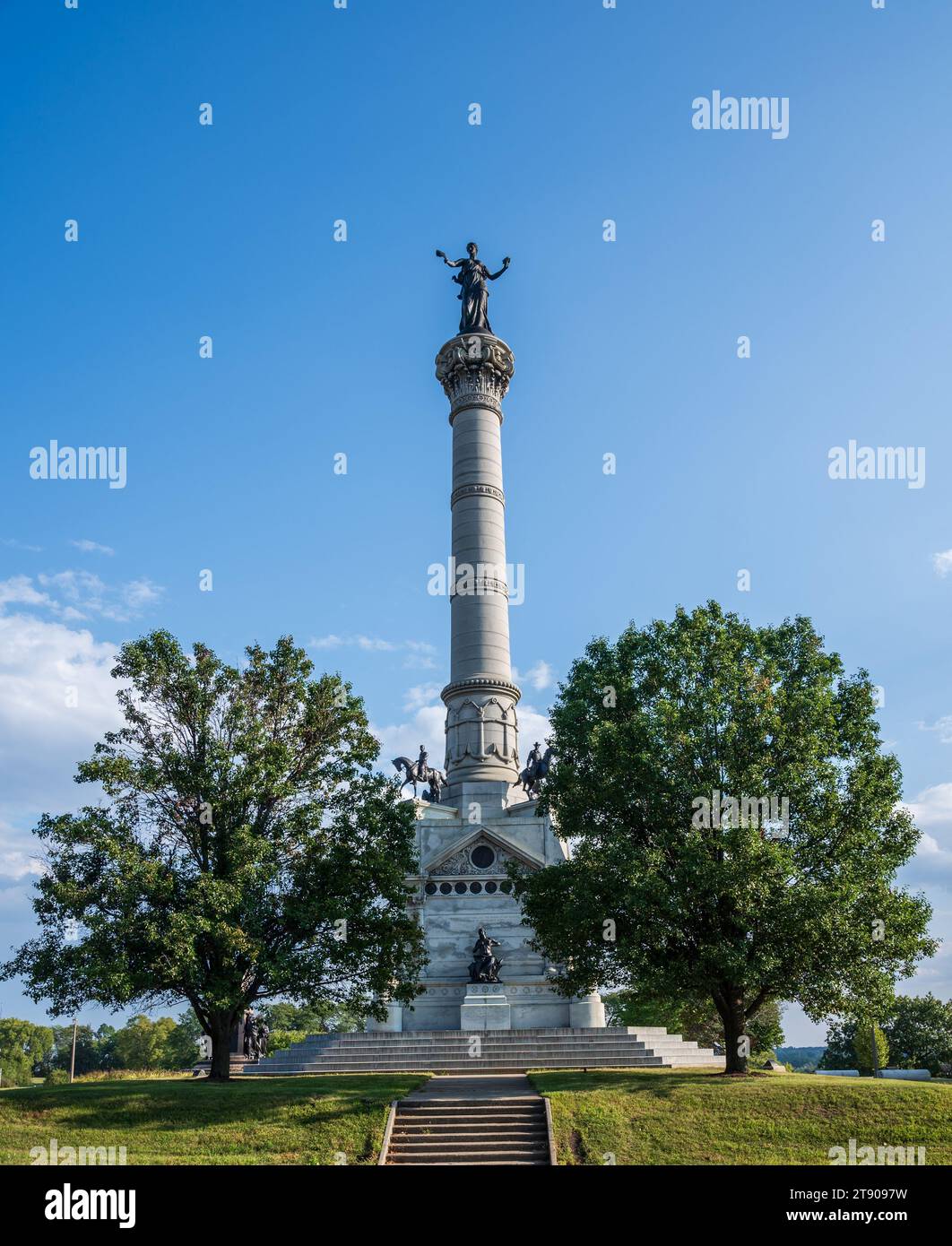 Soldiers' and Sailors' War Memorial at the Iowa State Capitol in Des Moines Stock Photo