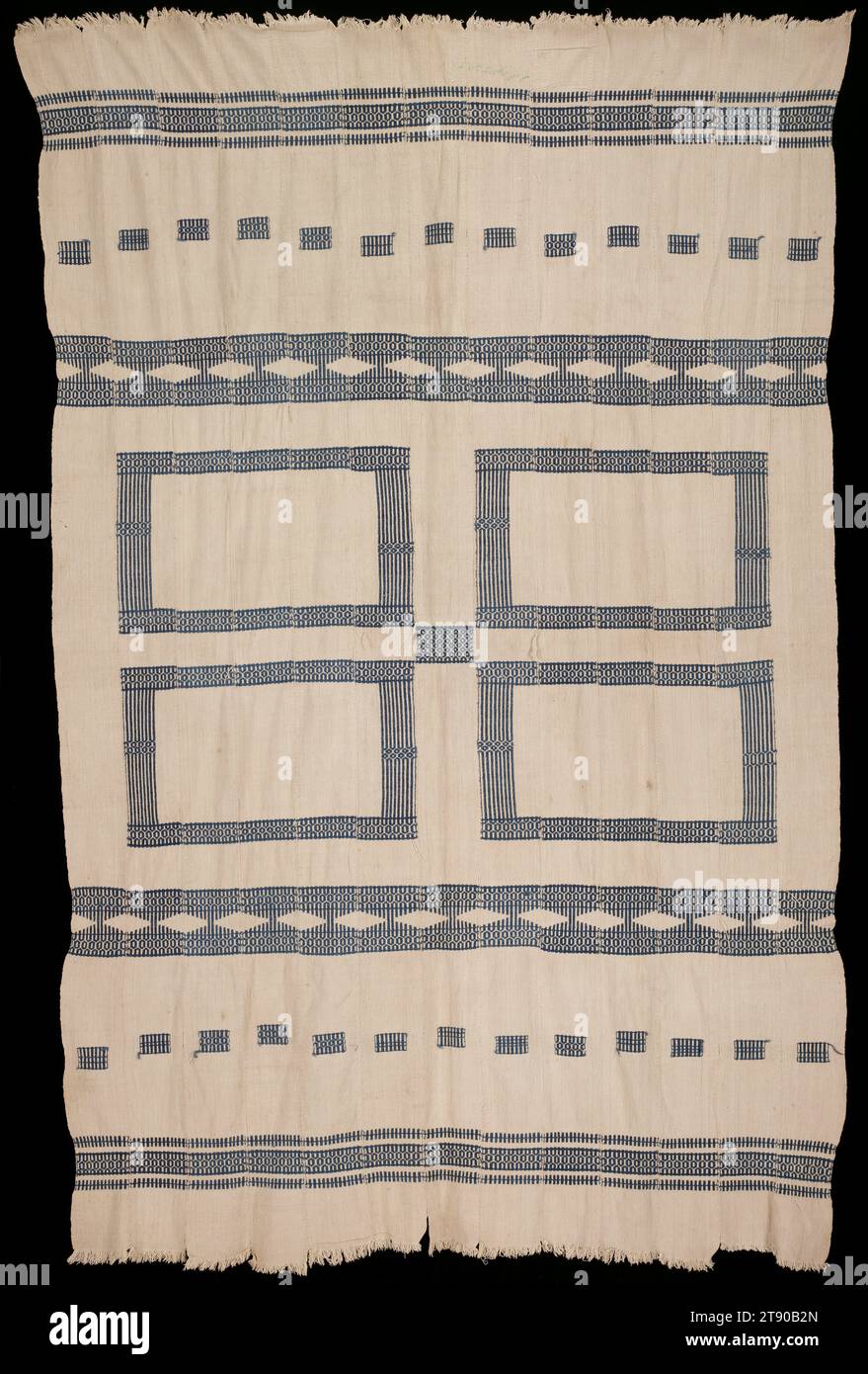 Panel, 106 3/8 x 68 3/4 in. (270.19 x 174.63 cm), Cotton, Sierra Leone Stock Photo