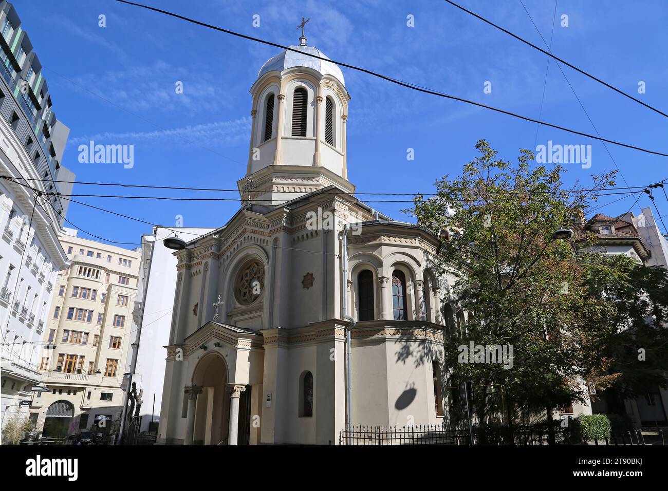 St Elijah-Hanul Colței Orthodox Church, Strada Doamnei, Old Town, Historic Centre, Bucharest, Municipality of Bucharest, Romania, Europe Stock Photo
