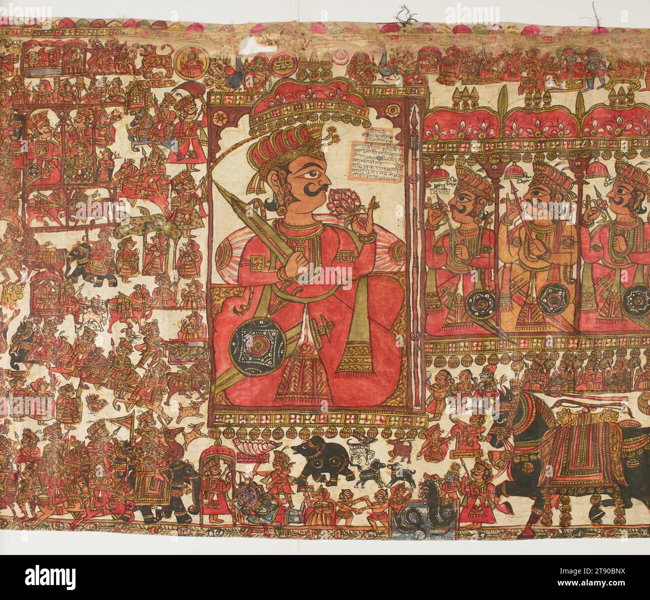 Scroll painting dedicated to pabuji 20th century motilal josi indian