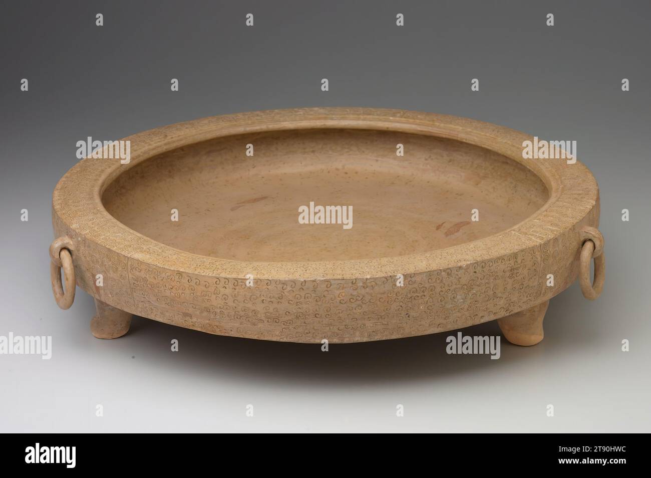 Large Heavily Glazed Chinese Shallow Bowl Large Heavily Glazed Chinese Shallow Bowl