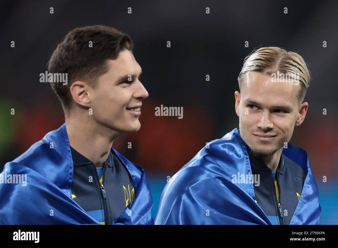 Ukraine national team flags hi-res stock photography and images - Alamy