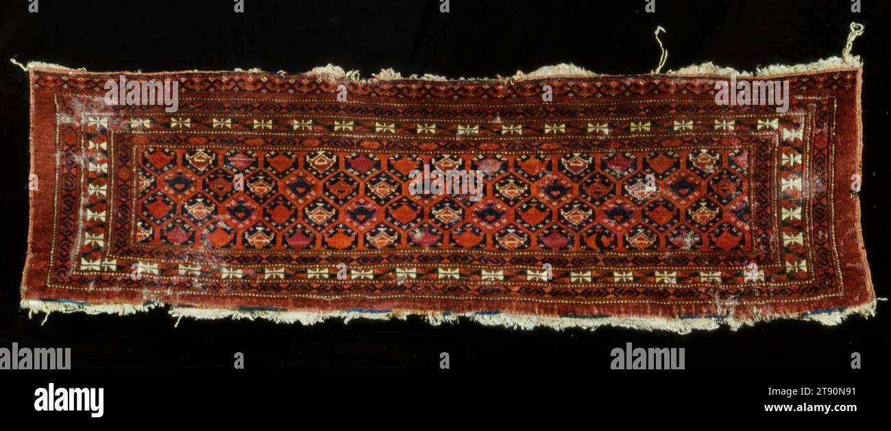 Camel Bag, 19th century, 16 x 56 in. (40.64 x 142.24 cm), Woolen warp, weft woof, Turkey, 19th century Stock Photo